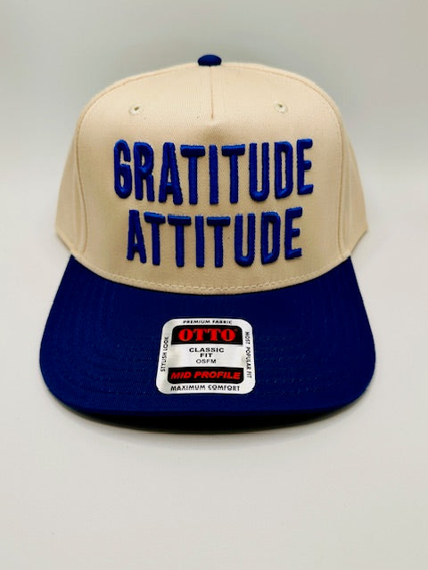 Natural/Blue Gratitude Attitude