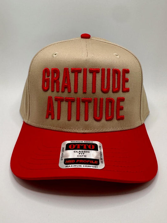 Tan/Red Gratitude Attitude